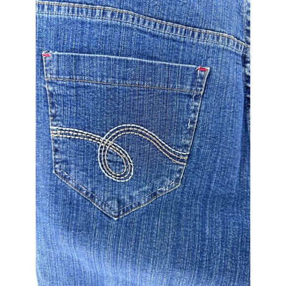 Dungarees Smith’s Women’s sz 12 Short 26” Inseam High Rise Jeans Stretchy Denim - Picture 4 of 8